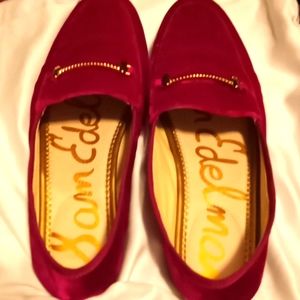 Dam Edelman velvet loafers